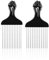 WLLHYF 2 Packs Metall Haar Kamm Haar Pick Perücke Zopf Haar Rattenschwanz Kämme Styling Kamm Haar Picks für lockiges Haar für Haarstyling Friseur Werkzeug Männer und Frauen