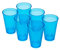 Omada Design 6 verres à cocktail/boissons de 400 ml, empilables, incassables, en plastique pour usage extérieur, ligne Samba