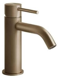 Gessi 316 Flessa, mitigeur monocommande de lavabo, sans vidage, saillie 122 mm, 54002727, Coloris: Bronze chaud brossé PVD