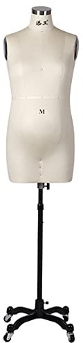 HWSY Schaufensterpuppe für Schwangere Frauen, ansteckbare Schneiderpuppe mit Ständer, Mannequin Torso Manikin Tailor Model for Woman Clothing Dispaly (Color : White, Size : M) Interesting