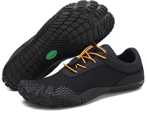 SAGUARO Zapatillas Barefoot Hombre Zapatos Minimalistas Mujer Zapatillas de Trail Running Ligera Calzado Barefoot para Wide Tox Box Azul Marino,Gr.43