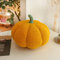 LOMTRATS Dekoratives Kürbis-Wurfkissen für Halloween oder Thanksgiving, Plüsch-Kürbis-förmiges Kissen für Party, Heimdekoration, Kürbiskissen, Kugelkissen, Kissen (gelb, 30 cm)