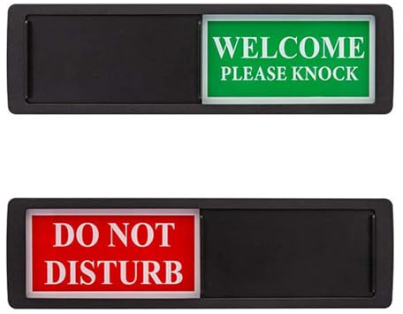 Wasserdichtes Schild mit Aufschrift Do Not Disturb, Privatsphäre, bitte klopfen Schieberschild, wiederverwendbar, Aufschrift Do Not Disturb, Willkommensschild, Studio-Toilette, für Türanzeige,