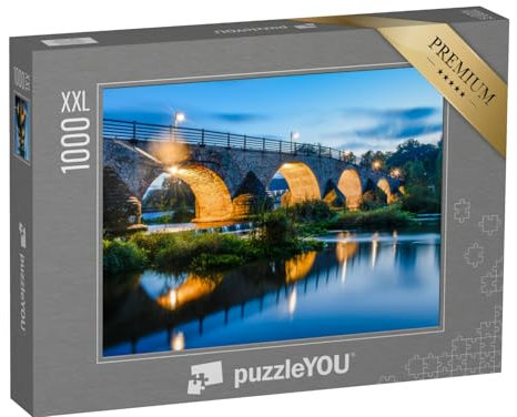 Puzzle 1000 Teile XXL „Brücke Burgau: Saalebrücke in JENA“