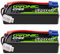 OVONIC Lot de 2 batteries Lipo 3S 11,1 V 5200 mAh 120 C avec fiche EC5 pour voiture RC camion truggy quadcopter hélicoptère camion bateau avion