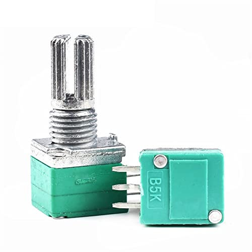 IPUDIS 10pcs RK097 Potentiometer RK097N 5K 10K 20K 50K 100K 500K B5K mit Schalter Audio 3Pin Welle 15 mm Verstärker -Versiegelung Potentiometer (Size : 20K Ohm)
