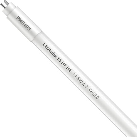 Philips LED-Röhre T5 Master (EM/Direct 230 V) High Efficiency 11,5 W 1600 lm – 830 Warm Wit | 85 cm – Vervangt 21 W