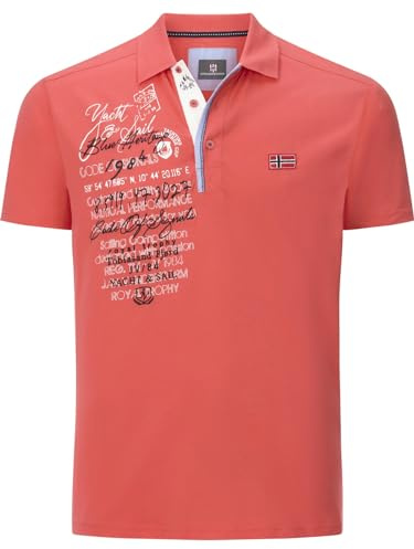 Jan Vanderstorm Herren Poloshirt Jano | bedruckt | Kurzarm-Polohemd | Polokragen | 100% Baumwolle | große Größen L-7XL