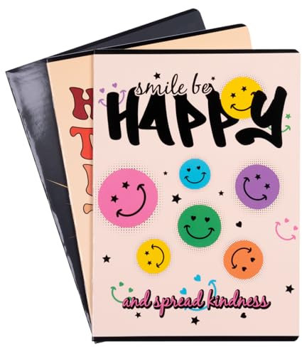 gimboo Schulheft/Format A4 32/32 Blatt Kariert/Mixed 3er Packung - 3 Stück/Packung Motive Sortiert/für Kinder zur Einschulung für Grundschüler/mit Rand/Weiße Karten/Blau Kariert