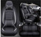 EKEGUY Auto Sitzbezüge 5 Sitze für FIAT Tipo (Type 358/357/356) Aegea 2015-, Leder Wasserdicht Universal Verschleißfest Innenraum Schonbezüge Sitzschoner Vorne Und Hinten(Color:White)