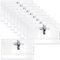 Namensschilder, 10er-Pack mit Nadeln und Clips, wasserfeste Kleidungsetiketten, Abzeichenclips, Namensschilder für Besprechungspersonal, geeignet für Besprechungsräume im Schulbüro (9 x 5,6 cm)
