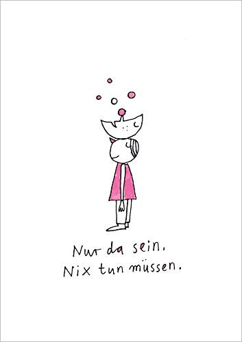 Postkarte Besinnliches Nur da sein. Nix tun müssen.