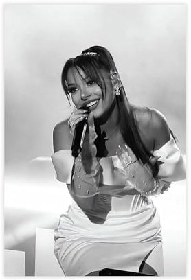 GBFRE Poster Sängerin Ayliva, Leinwandposter, Schlafzimmer-Dekor, Sportlandschaft, Büro, Raumdekoration, Geschenk, ungerahmt, 30 x 45 cm