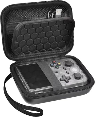 Générique Etui pour Anbernic RG35XX RG353V RG353VS, Etui de Protection pour Console de Jeu Portable, Sac de Transport Portable Rigide Accessoires de Jeu