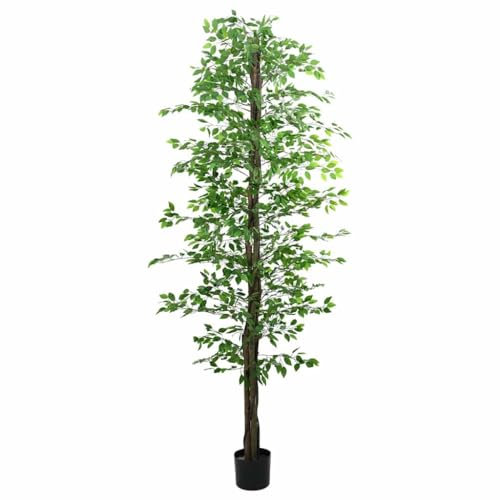 vidaXL Pianta di Ficus Artificiale 2016 Foglie 300 cm Verde, pianta Artificiale, Albero Artificiale, Albero di ficus Artificiale, pianta Finta