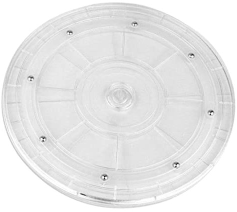 PAMINGONO Plato Giratorio De Acrílico Transparente De Organizador De Especias Para Cocina Bandeja Rotativa De Almacenamiento Para Mesas y Encimeras