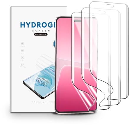 nvskvd Películas de Hidrogel para Xiaomi 13 Lite, 3 Piezas TPU Protectores de Pantalla Película Transparente Flexible Suave (NO vidrio templado) | Protector de pantalla de TPU claro y suave transparente
