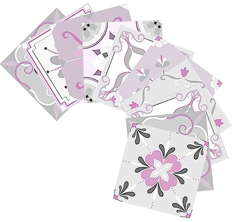 DOITOOL 20stücke Fliesenaufkleber Zum Abziehen Und Aufkleben Selbstklebende Dekorative Fliesenaufkleber Für Küche Bad Wohnzimmer Und Verschleißfest Aus Pvc