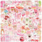 100pcs Coquette Stickers Pack - Cute Waterproof Vinyl Aesthetic Stickers for Girls | Laptop, Water Bottle, Phone, Guitar Decoration (Random Pink Designs)