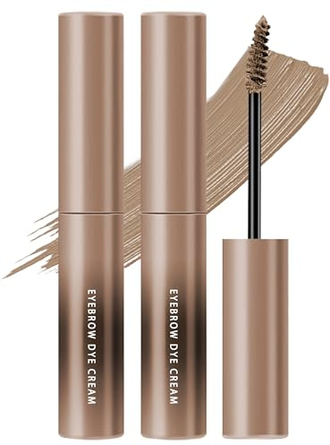 Sourcils Couleur Gel 2pcs, Blond Clair Eyebrow Gel Imperméable pour Femme | Brow Tinting Kit Longue Durée Sourcils Crayon Coloré Extension du Volume Mascara, Sourcils Maquillage Des Yeux Noël Gift