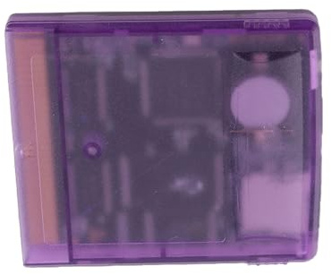 GOWENIC Spiel-Video-Cartridge, Professionelle Hochleistungs-1000-in-1-Game-Cartridge für Gameboy Color, Flash-Speicherkarte für Gameboy Advance SP, für Retro-Game-Liebhaber (Durchscheinendes Lila)