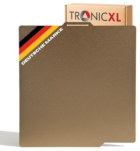 TronicXL 10 Stück passend für Bambulab Druckplatte Doppelseitig Texturiert PEI 257x257mm Spring Steel Sheet Druckbett Platte für Bambu Lab P1P P1S X1 P2S 3D Drucker Zubehör Double Textured
