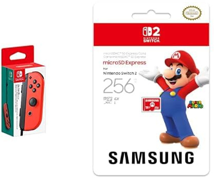Nintendo Manette Joy-Con Droite Rouge Non Switch + Carte mmoire micro SD express 256 Go SAMSUNG