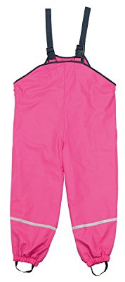 Playshoes Unisex Kinder Wind- und wasserdichte Regenhose Regenbekleidung Matschhose Regenlatzhose Fleece-Futter