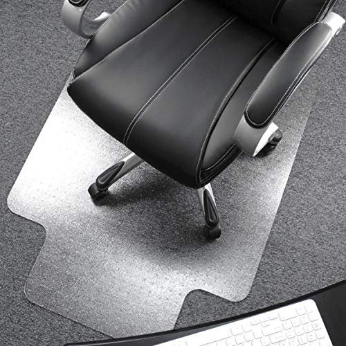 Floortex Cleartex Ultimat Bodenschutzmatte aus Polycarbonat für nieder-& mittelflorige Teppichböden, transparent, 119 x 89 cm