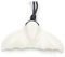 Drachensilber Walfluke Kette Schmuck aus Knochen geschnitzt mit schwarzem Textilband, 2cm lang, 4cm breit Fairtrade Handwerk