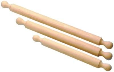 Panetta Casalinghi Rouleau à pâtisserie en Bois, Beige, 4 x 32 cm, Bois Dense, Beige, 4 x 70 cm