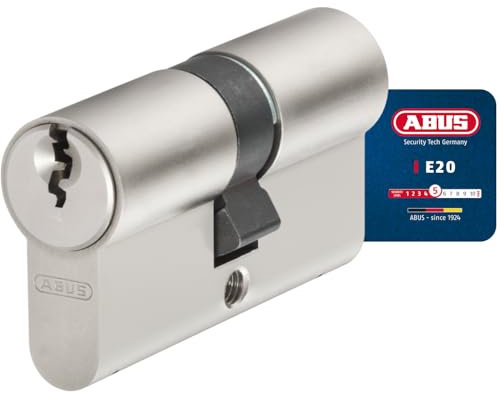 ABUS Profilzylinder E20NP 30/45 - Türschloss für Sicherheit an Haus- und Wohnungstüren inkl. 3 Schlüssel - ABUS Sicherheitslevel 5