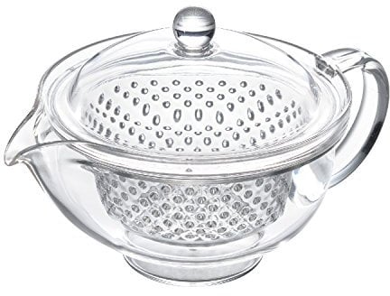 Akebono Sangyo TW-3713 Clear Tea Pot Made in Japan Clear Clear Tea Strainer Makes Tea Good Visibility