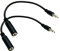 Seadream 6 inch 4-Pole 3.5mm Male to 2.5mm Female Headset Audio Adapter Cable Extender Stereo Jack (1Pack)