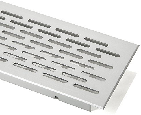 SOTECH Lüftungsgitter Türgitter Lüftungssieb Abluftgitter Oval - Alu (EV1) - 750 mm Türlüftung Belüftung Türbelüftung