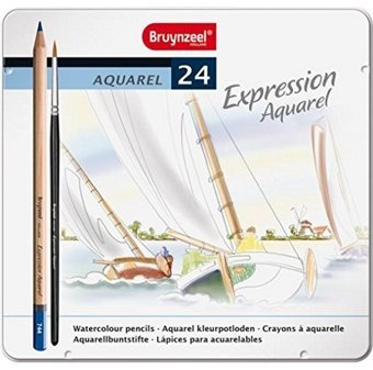 Bruynzeel Aquarel Expression Aquarell Buntstifte, 24 Stück