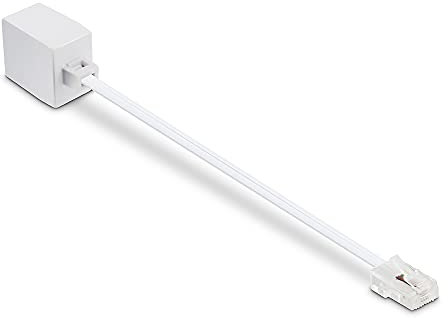 Metronic 495223 - Conector Adaptador RJ45 Macho a RJ11 Hembra, Blanco