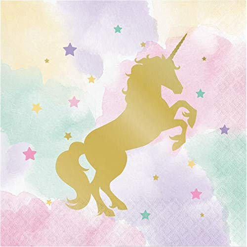 Creative Convertting 8C329411 - Servilleta metalizada (33 x 33 cm), multicolor