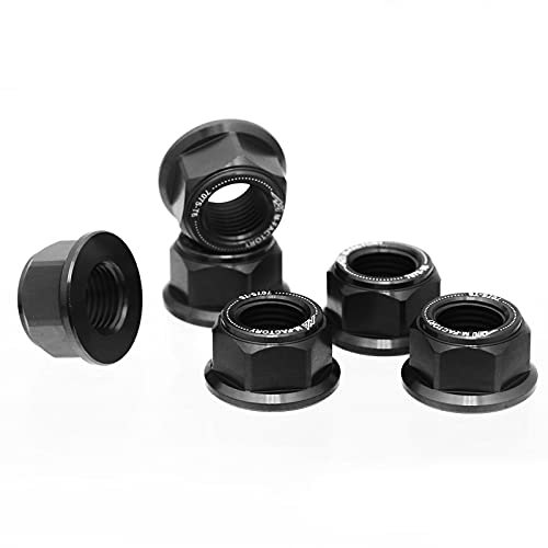 MC MOTOPARTS Black CNC Racing Rear Sprocket Nuts Compatible with YZF 600R YZF R1 R3 R6 FZ1 FZ6 FZ8
