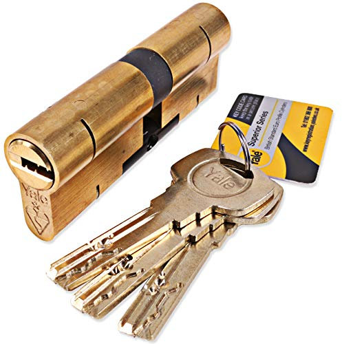 Yale Superior Anti-Snap Euro Door Cylinders (40/50, Brass)