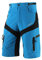 BERGRISAR MTB Hose Herren Kurz Fahrradhose Radlerhose Loose-fit mit 6 Tachen, Atmungsaktiv & Wasserabweisend 1806BG - Blau - Mittel