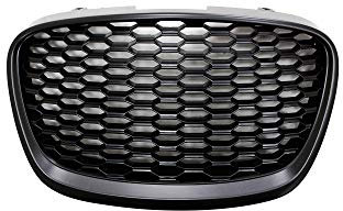 Kühlergrill Sportgrill Gitter Wabengitter Schwarz ohne Emblem für Leon 1P FL