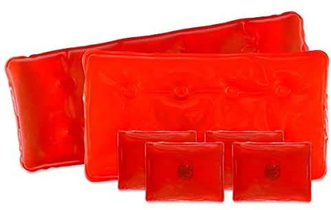 SomaCare Unisex-Erwachsene Heat Athletic Tapes & Wraps, rot, 6-Piece Pack