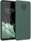 kwmobile Hülle kompatibel mit Xiaomi Redmi Note 9S / 9 Pro / 9 Pro Max Hülle - weiches TPU Silikon Case - Cover geeignet für kabelloses Laden - Moosgrün