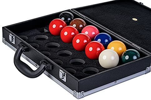 Robertson Kugelkoffer für 22 Snookerkugeln 52 mm, stabil, gepolstert, sicherer Transport