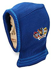 Mütze kompatibel mit Paw Patrol Kinder Schalmütze, 3 versch. Farben Einheitsgröße 54 cm, ORIGINAL Schal Wintermütze, Junge Mädchen, Marshall, Chase und Rubble, Schlupfmütze, Strumpfmütze (dunkelblau)