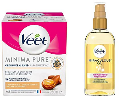 VEET - Haarentfernungs-Set – Argan-Zuckerwachs und ein wundersames Öl nach der Haarentfernung