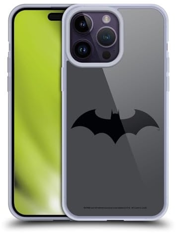 Head Case Designs Licenciado Oficialmente Batman DC Comics Silencio Logotipos Caso Funda de Gel Suave Compatible con Apple iPhone 14 Pro MAX
