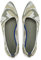 Frank Mully Damen Ballett Flats, Spitze Zehe, Low Wedge, Komfort Slip On, Klassische weiche Schuhe, Tarngrün, Größe 40 EU