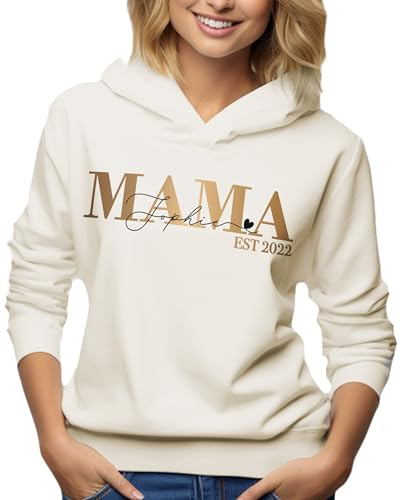 Personalisierte Bio T-Shirts Pullover für Familien Mama Papa Kinder Oma Opa, handbedruckt mit umweltfreundlichen Farben und Folien in Deutschland, Bio-Baumwolle
